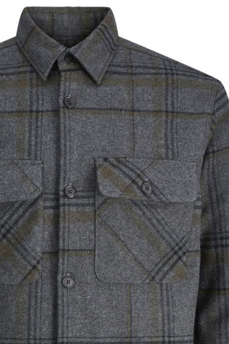 Jack & Jones jprrayle melange check l/s overshir